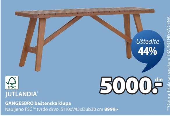 GANGESBRO BAŠTENSKA KLUPA