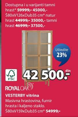 VESTERBY vitrina