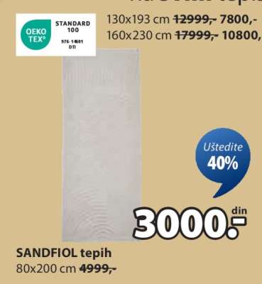 SANDFIOL TEPIH