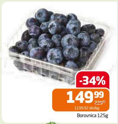 Borovnica 125g