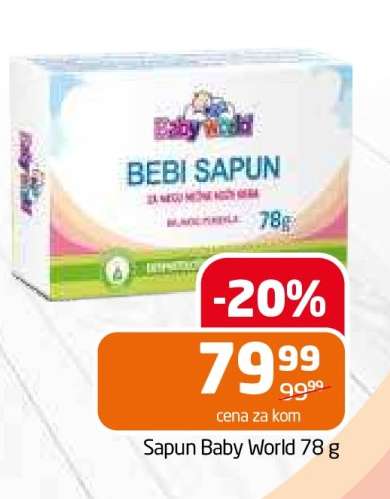 Sapun Baby World 78 g