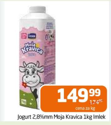 Jogurt 2,8%mm Moja Kravica 1kg Imlek
