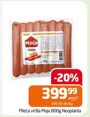 Pileća viršla Moja 800g Neoplanta
