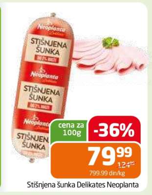 Stišnjena šunka Delikates Neoplanta