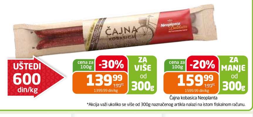 Čajna kobasica Neoplanta