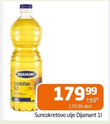 SUNCOKRETOVO ULJE Dijamant 1l