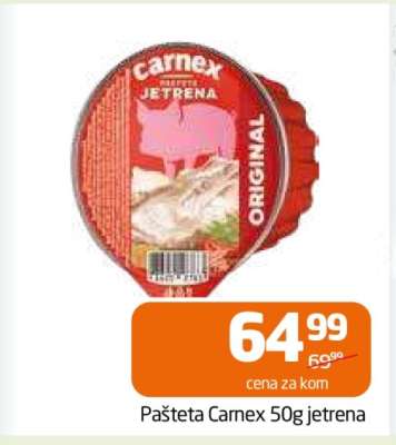 Pašteta Carnex 50g jetrena