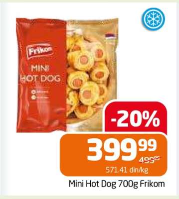 MINI HOT DOG 700G FRIKOM