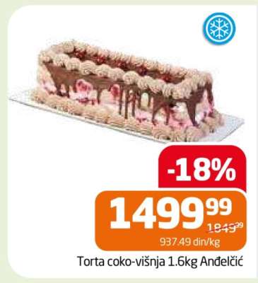 Torta čoko-višnja 1.6kg Anđelić