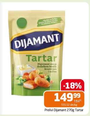 Preliv Dijamant 270g Tartar