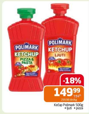 Kečap Polimark 500g