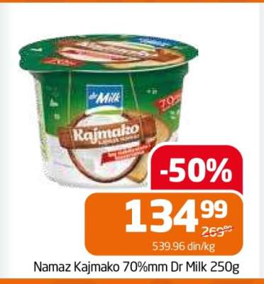 Namaz Kajmako 70%mm Dr Milk 250g