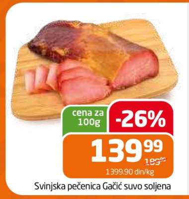 Svinjska pečenica Gačic suvo soljena