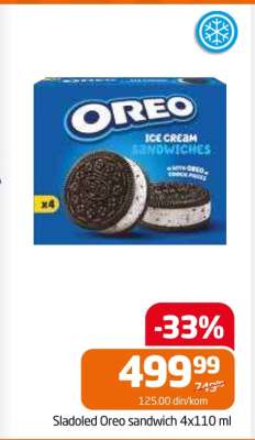 Sladoled Oreo sandwich 4x110 ml