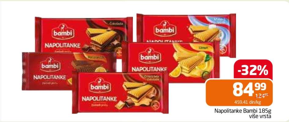 Napolitanke Bambi 185g