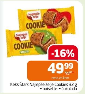 Keks Štark Najlepše želje Cookies 32 g