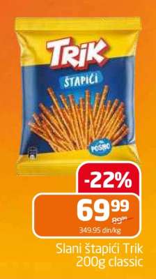 Slani štapići Trik 200g classic