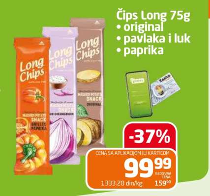 Čips Long 75g