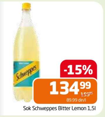 Sok Schweppes Bitter Lemon 1,5l