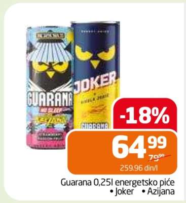 Guarana 0,25l energetsko piće
