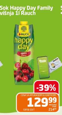 Sok Happy Day Family višnja 1l Rauch