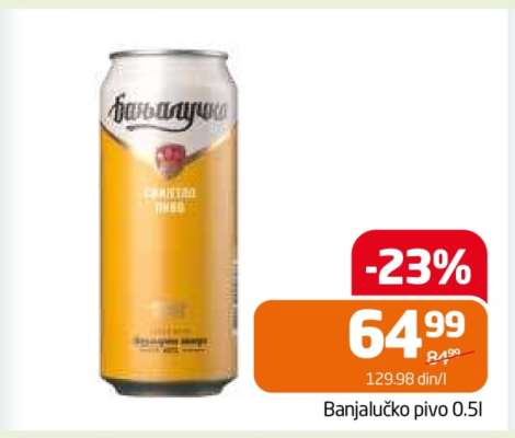 Banjalučko pivo 0.5l