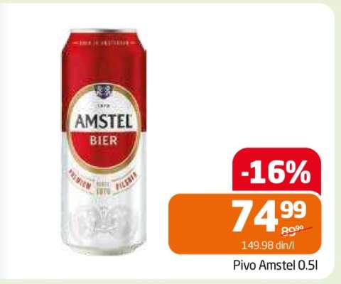 Pivo Amstel 0.5l