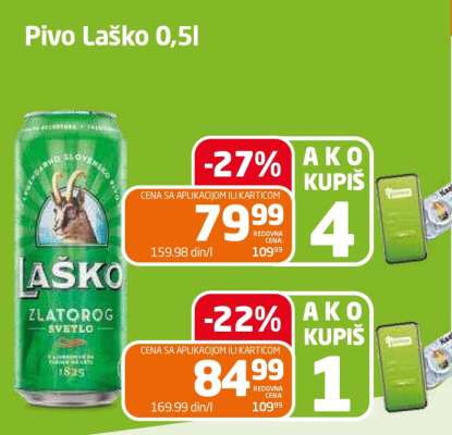 Pivo Laško 0,5l