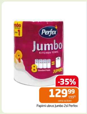 Papirni ubrus Jumbo 2sl Perfex