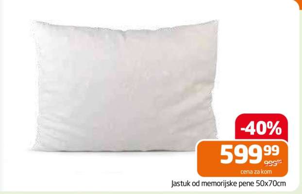 Jastuk od memorijske pene 50x70cm