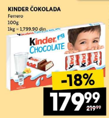 Kinder Čokolada