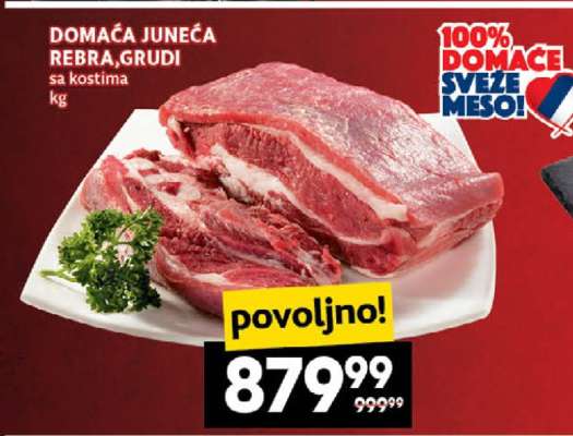 DOMAĆA JUNEĆA REBRA, GRUDI