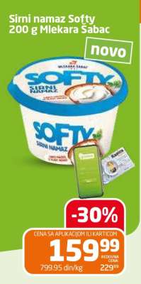Sirni namaz Softy 200 g Mlekara Sabac