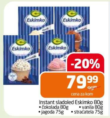 Instant sladoled Eskimko 80g