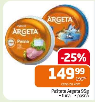 Paštete Argeta 95g