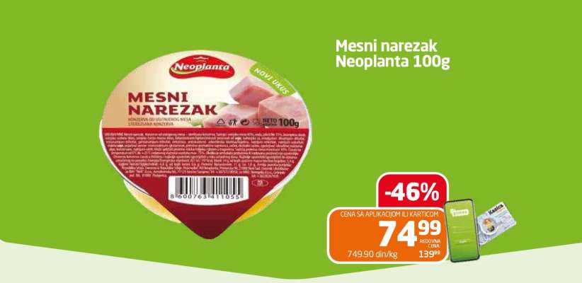 MESNI NAREZAK Neoplanta 100g