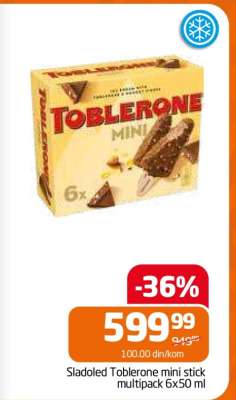 Sladoled Toblerone mini stick multipack 6x50 ml