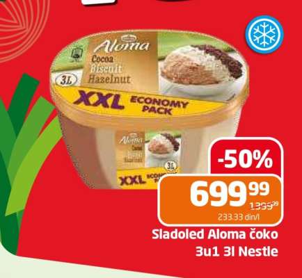 Sladoled Aloma čoko 3u1 3l Nestle