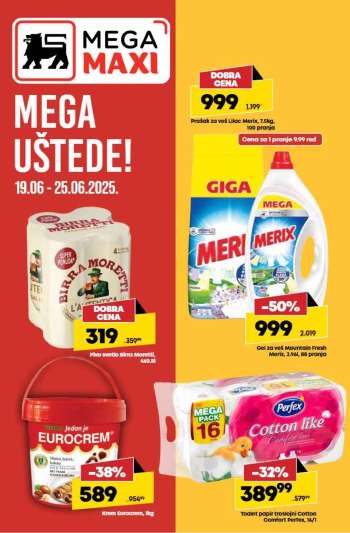 Mega Maxi katalog - 19.06.2025 - 25.06.2025.