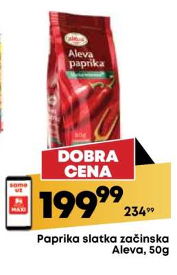 Paprika slatka začinska Aleva, 50g