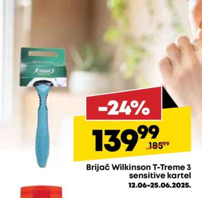 Brijač Wilkinson T Treme 3 sensitive kartel