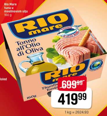 Rio Mare tuna u maslinovom ulju 160 g