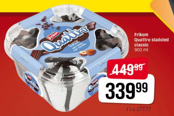 Frikom Quattro sladoled classic