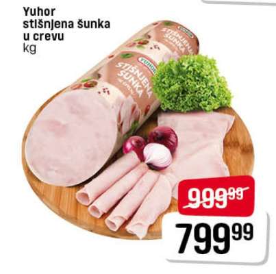 Yuhor stišnjena šunka u crevu
