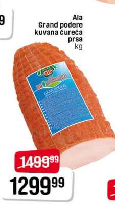 Ala Grand podere kuvana ćureća prsa