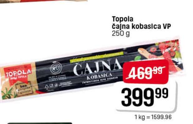 Topola čajna kobasica VP