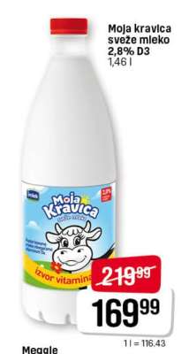 Moja kravica sveže mleko 2,8% D3