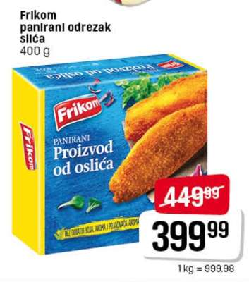 Frikom panirani odrezak oslića
