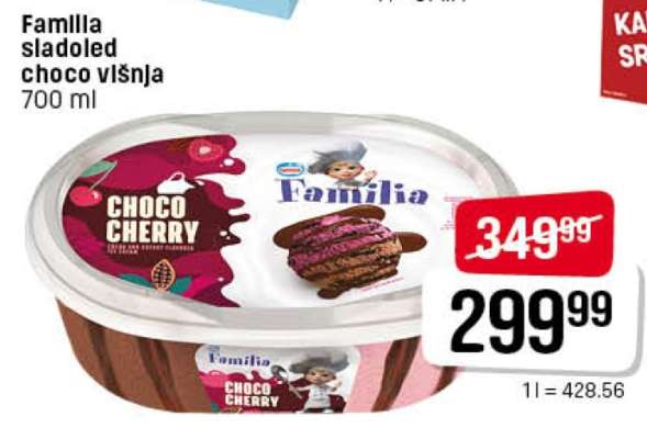 Familia sladoled choco višnja