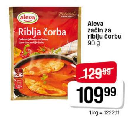 Aleva začin za riblju čorbu 90 g